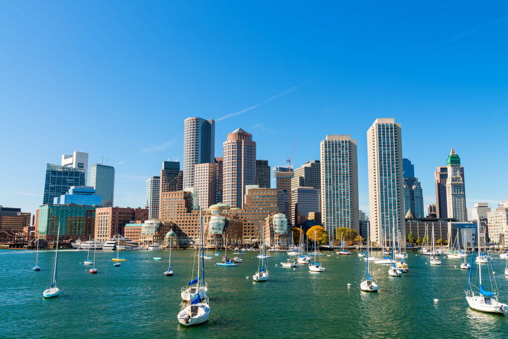 Boston, Massachusetts. Beautiful city skyline